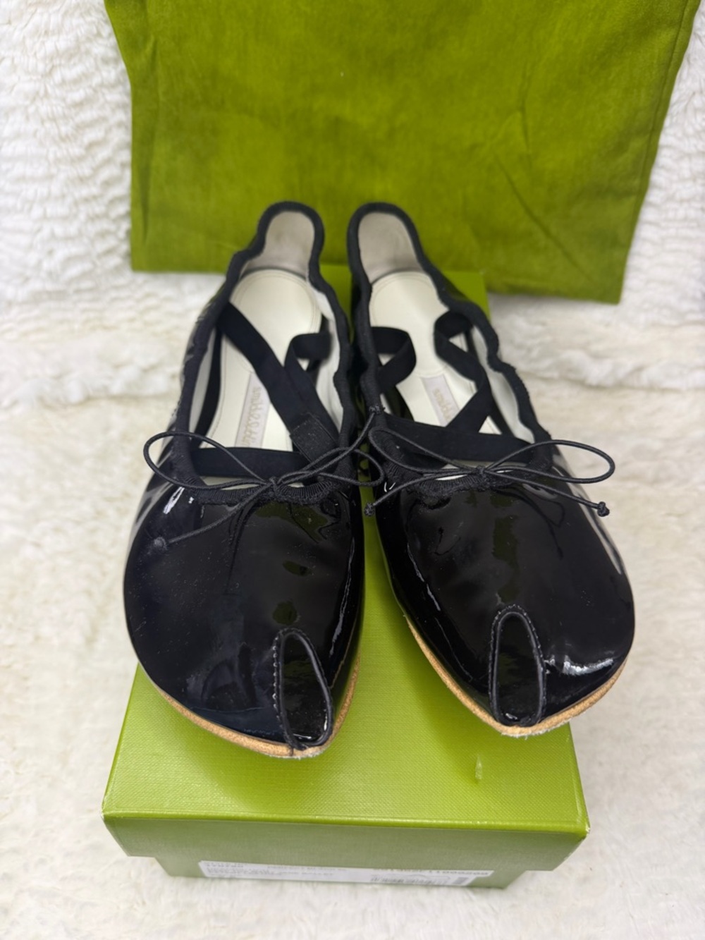 Tory Burch Peep-Toe Mary Jane Ballet